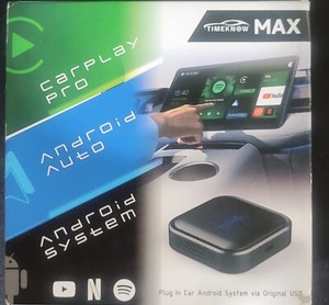 TimeKnow Max Wireless Carplay Magic Box Adapter with Netflix YouTube for Android