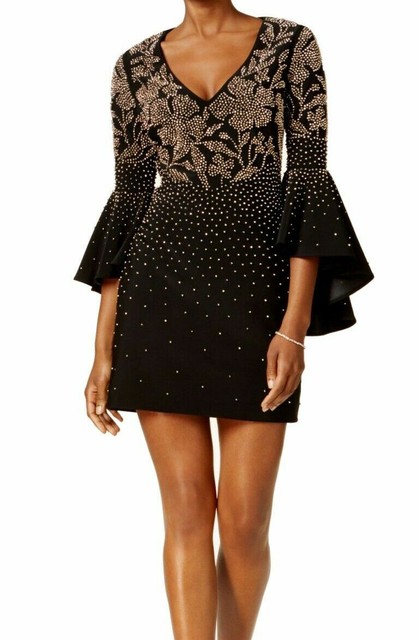 Bell Sleeve Navy Blue Cocktail USA 