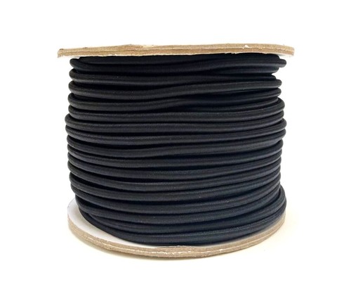 Bungee Cord Elastic 3mm 5mm 6mm Black Craft Trailer Boat DIY x1 x2 x5 x10 Metres - Picture 3 of 25
