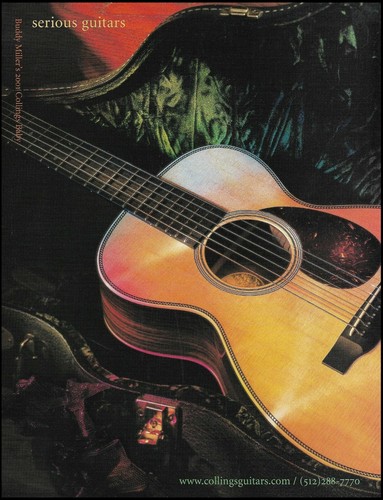 Buddy Miller 2001 Collings Baby Acoustic Guitar 2006 advertisement ad print - Picture 1 of 3