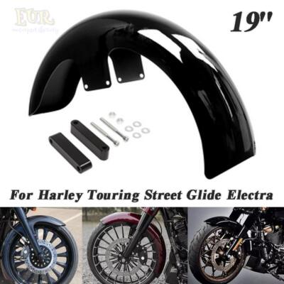 19" Wheel Wrap Vivid Black Front Fender For Harley Touring CVO