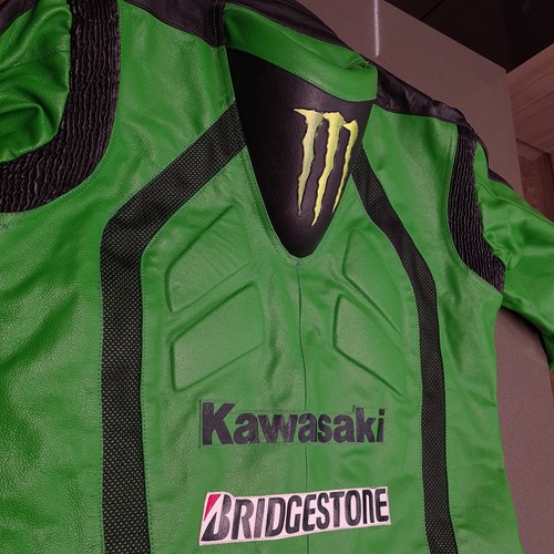 KAWASAKIMan'sMotorbike Jacket/Like NEW/4XL/Armp2Armp65cm/Around Waist121cm/L70cm - Picture 12 of 24