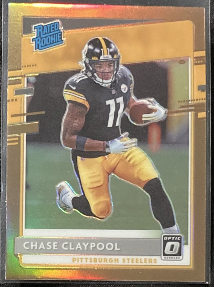 Chase Claypool 2020 Donruss Optic Bronze Prizm Rated Rookie Steelers Notre Dame