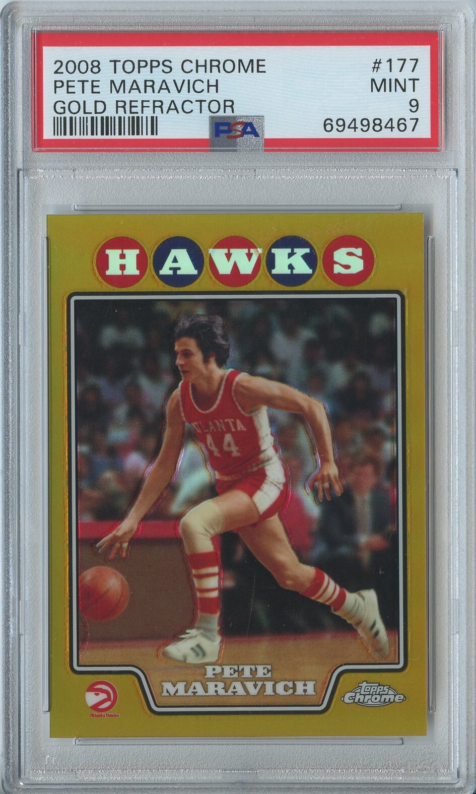 2008 TOPPS CHROME GOLD REFRACTOR BASKETBALL