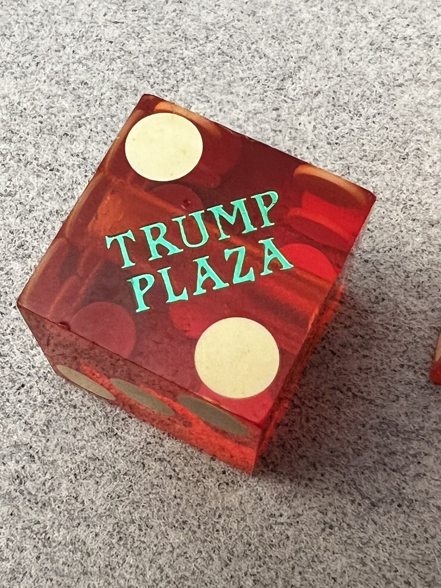 Used Trump Plaza Green Casino Dice Atlantic City Drilled PB35 | eBay