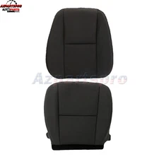 For 2007-2014 Sierra Yukon Escalade Suburban Bottom Top Cloth Seat Cover Black