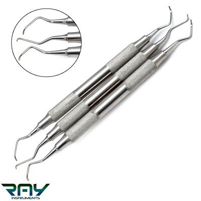 Columbia University Curette 4R/4L Manico Cavo Per Strumenti - Foto 3