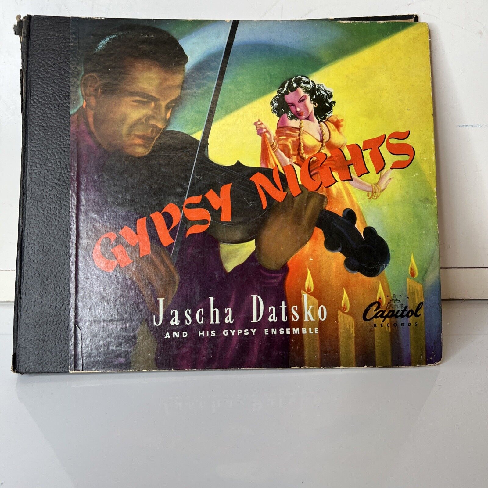 Jascha Datsko Ensemble Gypsy Nights 4 Record Set 78 RPM 10" Capitol 1947 Shellac