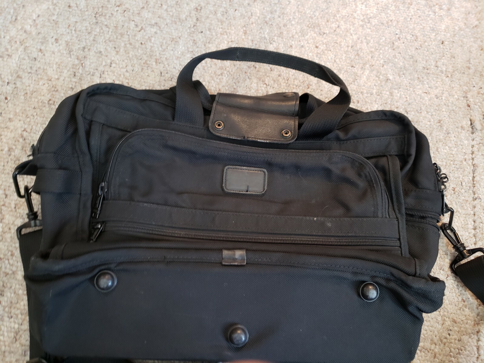 VTG Tumi Nylon Laptop Computer Bag Satchel Black Mess… Gem