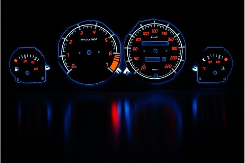 Opel Corsa B/Tigra design 1 medidor de brillo esferas de plasma tacho tablero de brillo s |