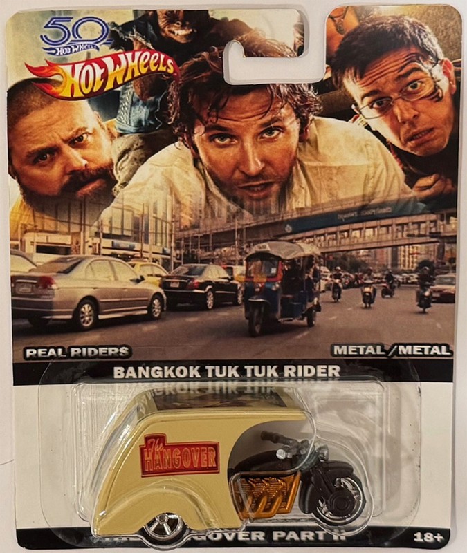 TUK Tuk 3D Livery Custom Hot Wheels Car w/ Real Riders Hang Over Part II Series