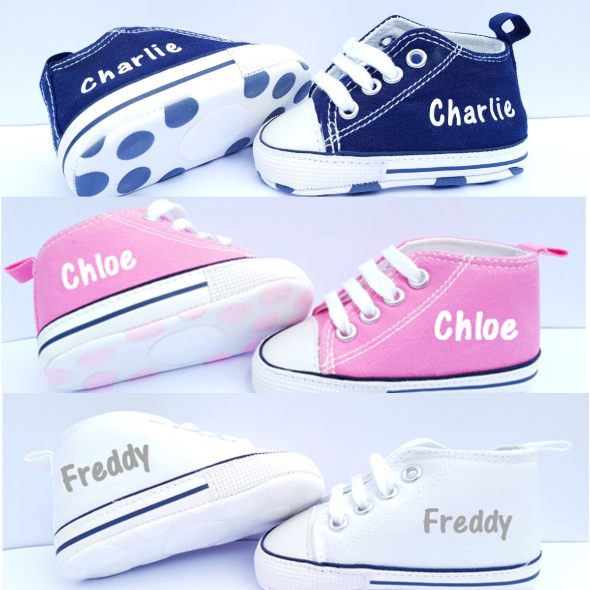 Personalised deals baby trainers