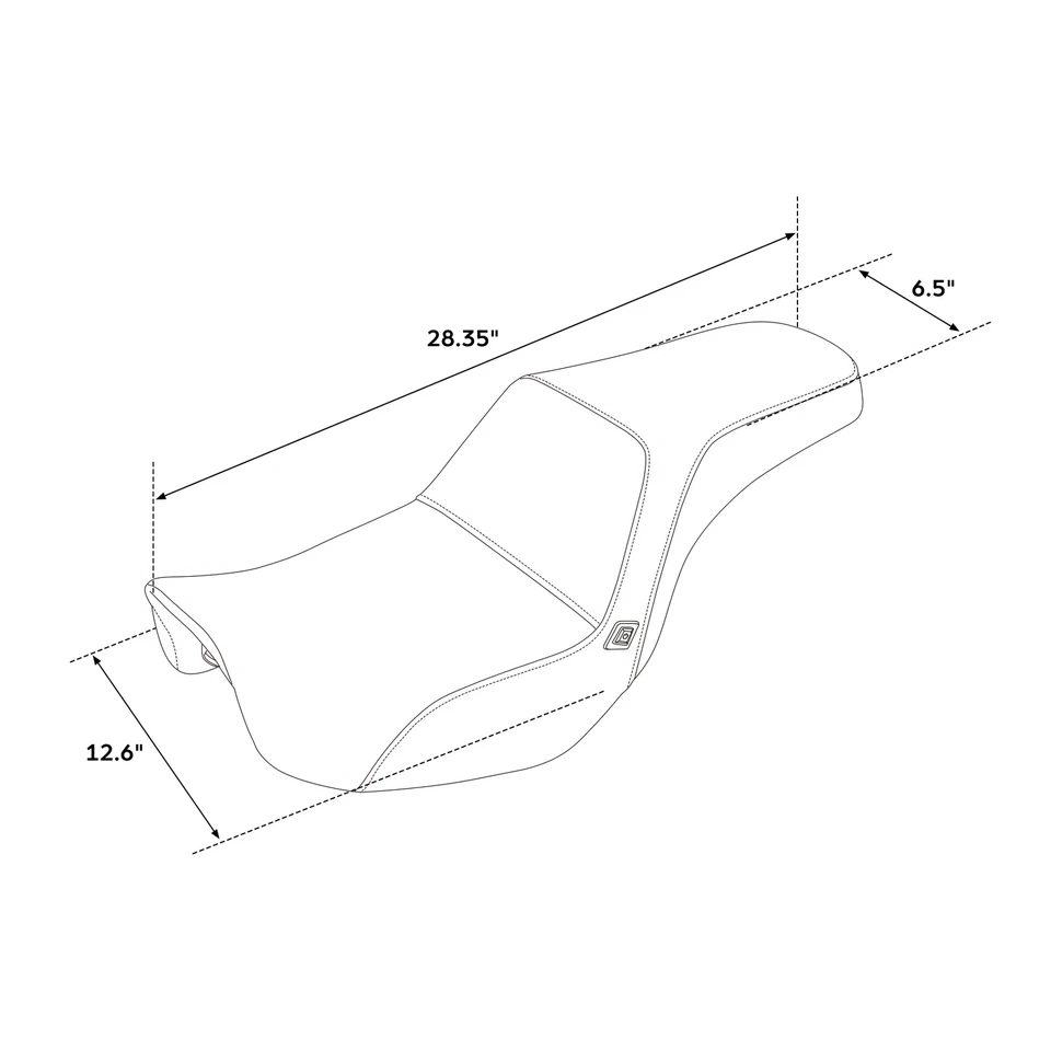 Asiento de conductor y pasajero con calefacción para Harley Dyna Low Rider Street Bob 06-17 Foto 2 de 4