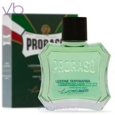 PRORASO Green After Shave Lotion With Eucalyptus & Menthol For Men, NEW - Italy