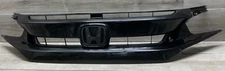 2016-17-18- 2019 Honda Civic Front Upper Grille BLACK  OEM 71120-TGG-A5XX-M1