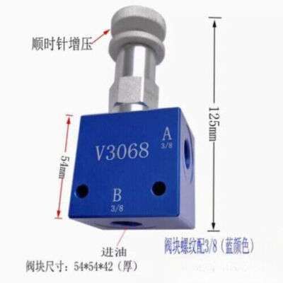 Manually Adjustable Hydraulic Valve Pressure Relief Valve With Valve   V3068 #W9