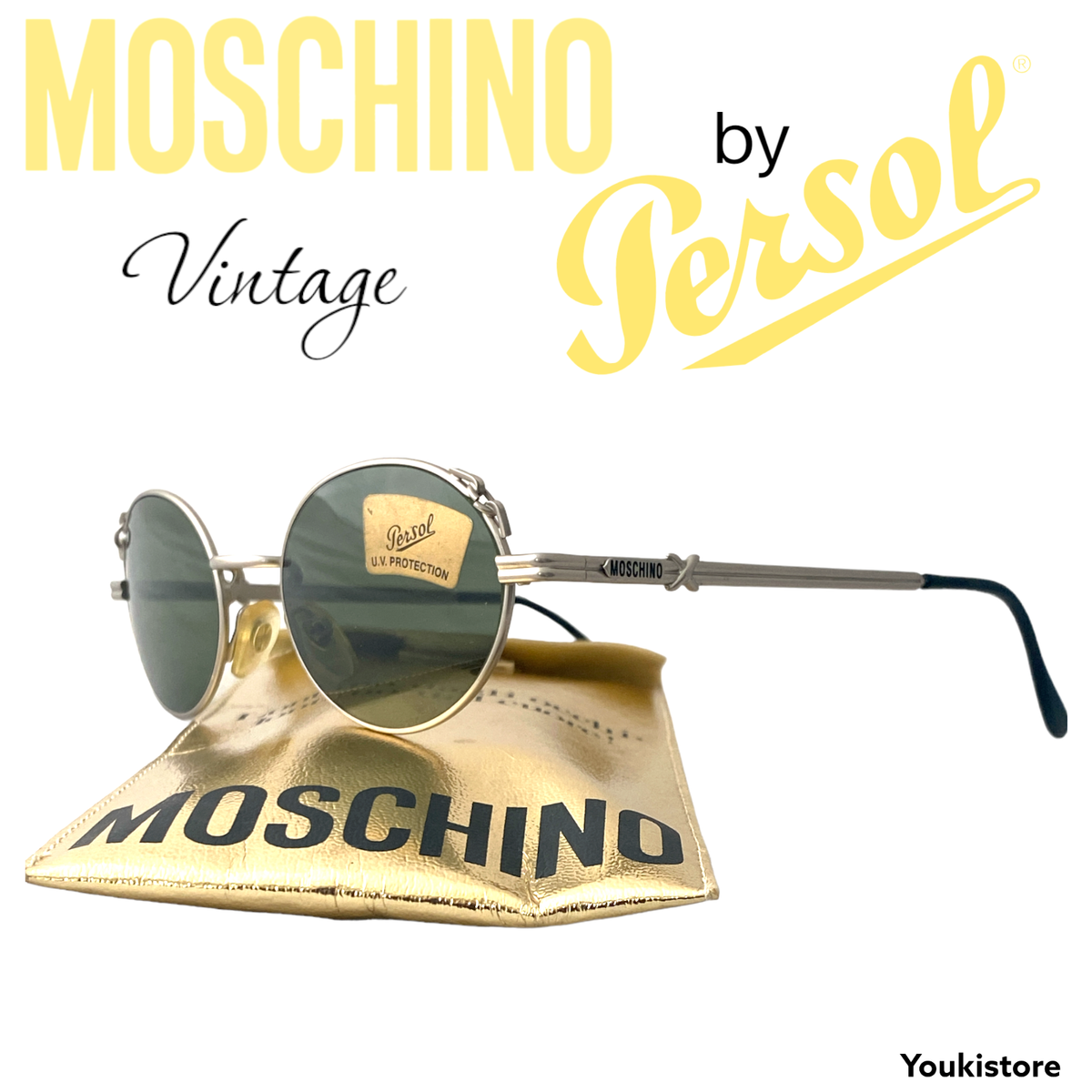 MOSCHINO by PERSOL occhiali da sole MM464 CA 51 RARE VINTAGE 80s