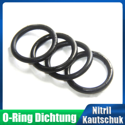 O-Ring-Dichtungen Nitril-Butadien-Kautschuk NBR Drahtdurchm1.5/2/3mm Ölbeständig
