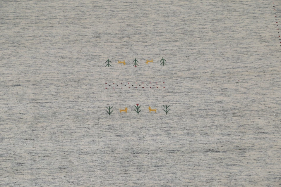 Tribal Little Character/ Animal Room Size Rug 9'x12' Wool Hand-knotted Carpet - Image 4 of 4