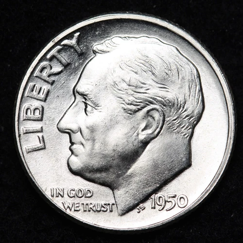 1950 Roosevelt Silver Dime AU/UNC or BETTER - Complete Your Album!