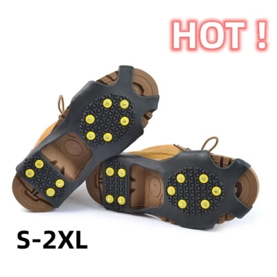 MARKENLOS Spikes Für Schuhe Schuhspikes Eiskrallen 10-zähnige Eiskralle Sport Bergsteigen