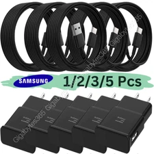 Lot For Samsung Galaxy S20 Ultra S10 S9 Note 20 10 USB Type-C Cable Fast Charger