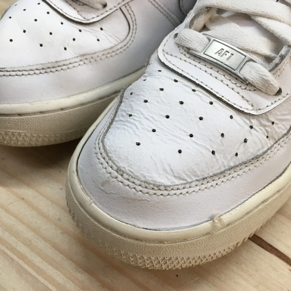 Nike Shoes Youth 6 Womens 7.5 Air Force 1 LE GS AF1 DH2920-111 Triple White - Image 4 of 4