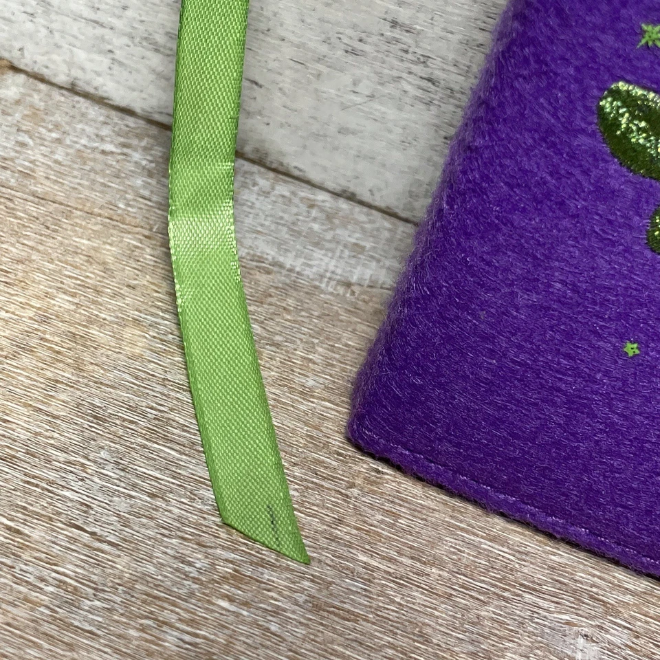 Walt Disney Tinker Bell Embroidery Cover Notebook Bookmark Purple & Green 8"x6" - Image 2 of 4