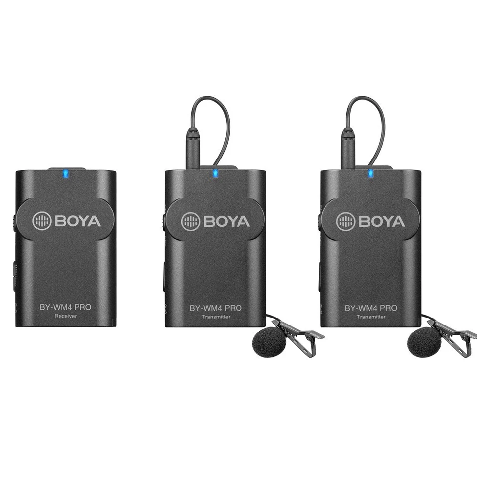 Boya BY-WM4 Pro K1 K2 双通道 2.4G 无线电容麦克风 适用于 DRLR — 第 2/4 张图片