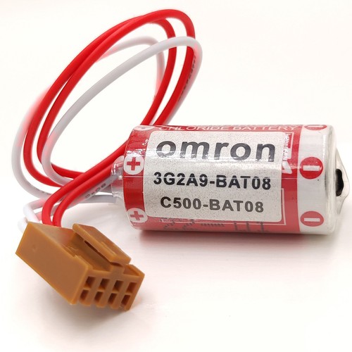 ER17/33 (2/3A 3.6V ) PLC Battery with Plug For Omron C500-BAT08 3G2A9-BAT08 New - Afbeelding 1 van 4