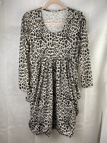 Made in Italy Dress UK 10 Leopard Print High Waist - 第 1/13 張圖片