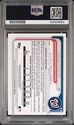 PSA 10 DYLAN CREWS AUTO 1st 2024 Bowman Chrome Autograph