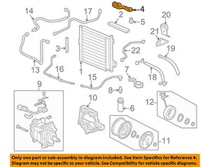 HONDA OEM A//C AC Condenser//Compressor//Line-Condenser Upper Bracket 80107S04000