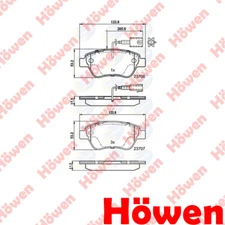 Fits Grande Punto Doblo Stilo Nemo MiTo Bipper Brake Pads Set Front Howen