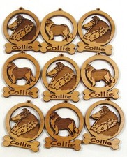 Collie Mini Ornaments Box of 9