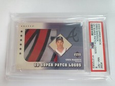 2003 Upper Deck UD Super Patch Greg Maddux Logos SP Rare PSA 8 POP 1 Non Higher 