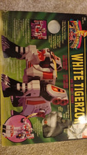 Mighty Morphin Power Rangers White Tigerzord Bandai 1994 Incomplete Boxed