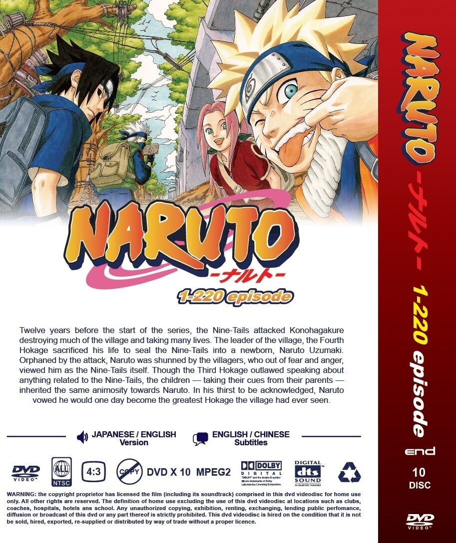 DVD Naruto Box 2 Episodios 111 a 220