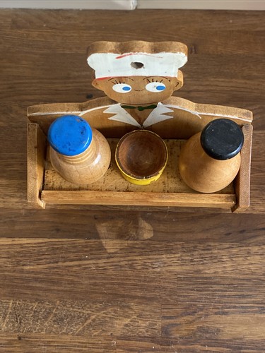 OLD VINTAGE WOODEN BAR TOOL SET/CORK SCREW/BOTTLE OPENER & STOPPER COLLECTABLE - Picture 3 of 12