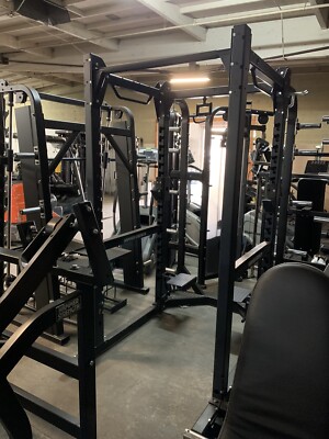 Hammer Strength HD Elite Power Rack Custom Matte Blk With Accessories