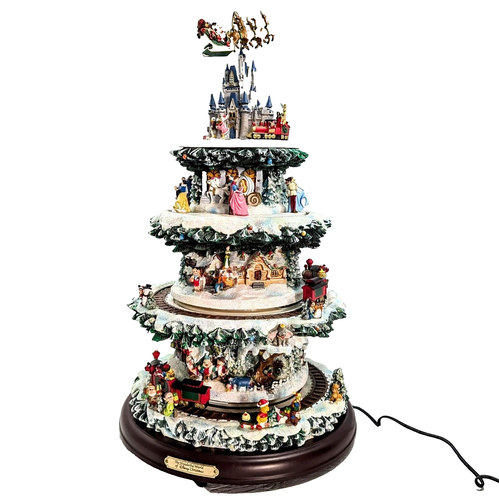 Bradford Exchange Die wunderbare Welt von Disney Weihnachtsbaum Musik animiertes Echtheitszertifikat