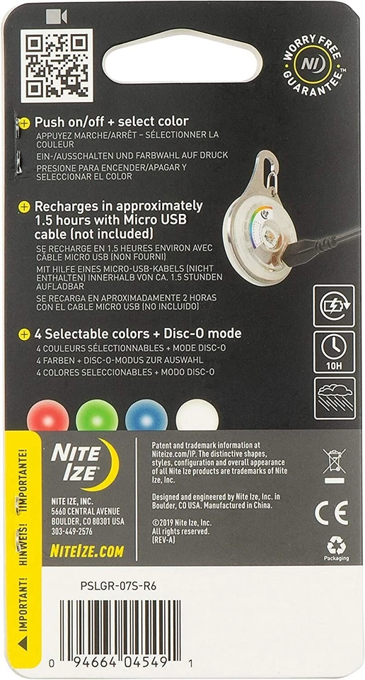 NITE IZE SpotLit XL Rechargeable Collar Light - Disc-O-Select - Image 2 of 4