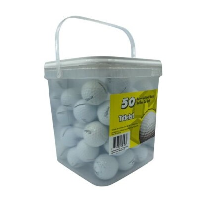 #ad 50 Titleist Velocity 3A Used Golf Balls AAA *In a Free Bucket * SALE $54.05