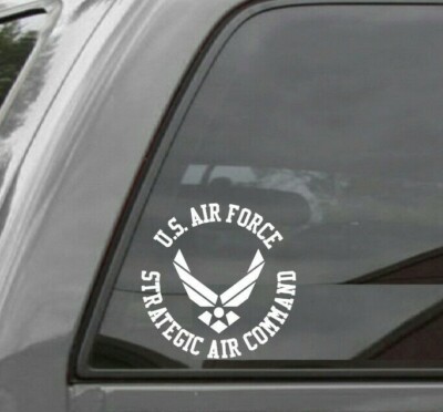 STRATEGIC AIR COMMAND  Vinyl Window Decal / Sticker UNITED STATES AIR FORCE USAF