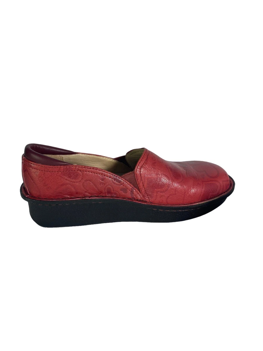 Alegria Red Heart Shoes Size 37