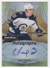 #AR-CP 2021-22 Upper Deck Synergy Autographs Rookies Cole Perfetti RC Auto