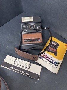 Vintage Kodak Colorburst 300 Instant Camera W/ Leather Bag & Manual Untested