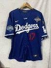 Shohei Ohtani #17 Dodgers Nike  Jersey 2025 World Series Patches 2XL NWT
