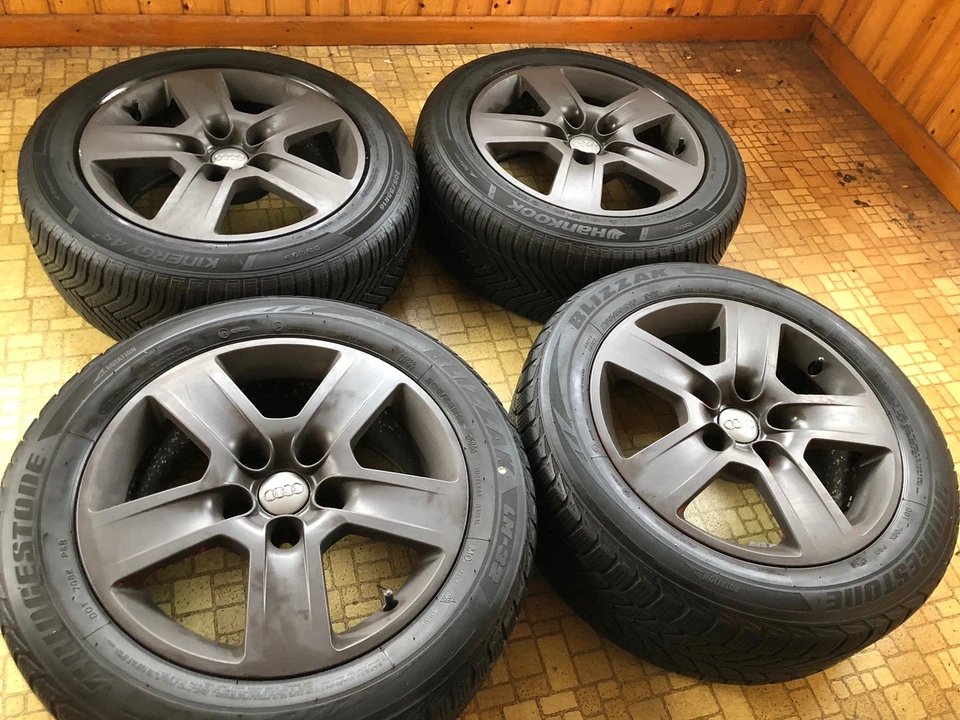 4 x Originale Audi A4 Alufelgen 205/55/R16 91H M+S 7x16 ET42 5/112 8E0601025BC - Bild 2 von 4