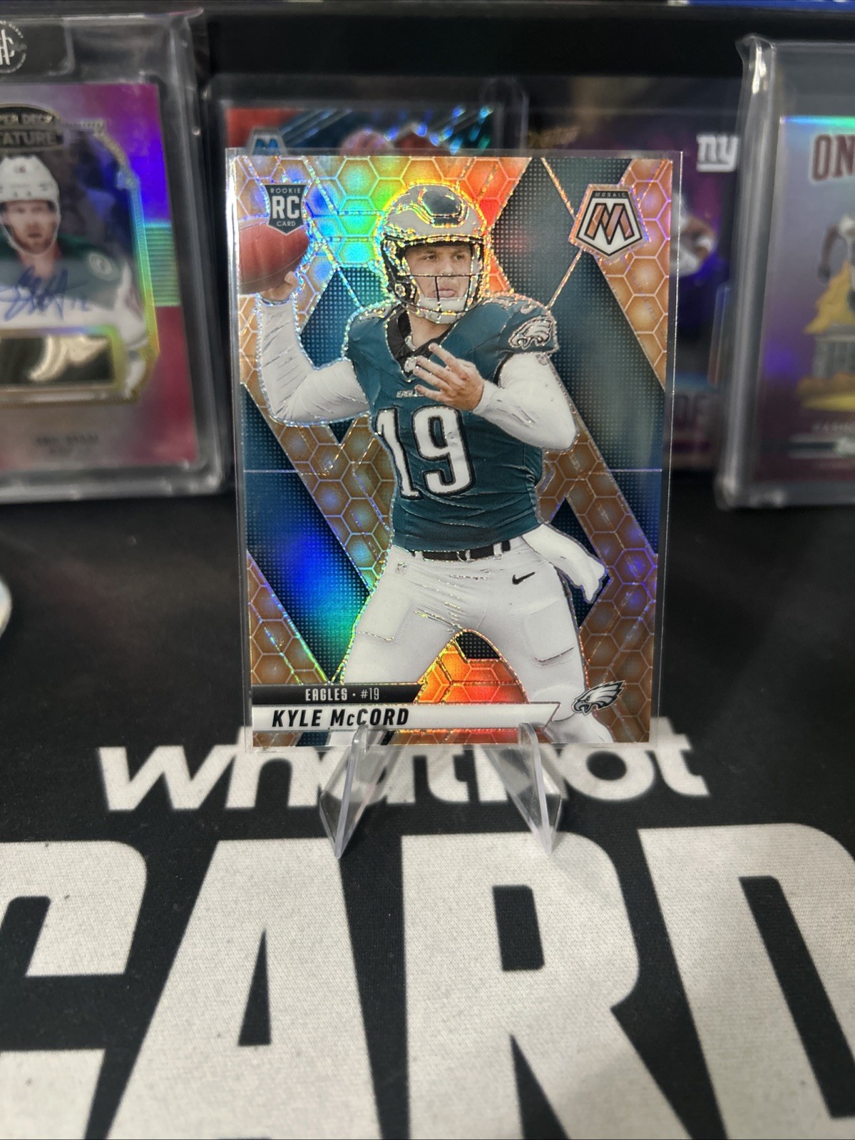 2025 Panini Mosaic - Kyle McCord Honeycomb Rookie Card #352 Philadelphia Eagles